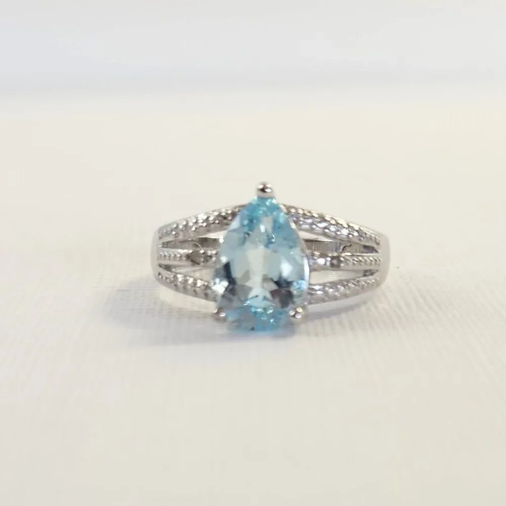 Vintage blue topaz
